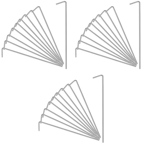HASTHIP® 10 Pack Tent Stakes 6.7 Inches for Camping L-Shaped Ground Nail Heavy Duty Iron Galvanizing Accessories Fixed Tent 3PCS HASTHIP® 10 Pack Tent Stakes 6.7 Inches for Camping L-Shaped Ground Nail Heavy Duty Iron Galvanizing Accessories Fixed Tent 3PCS
